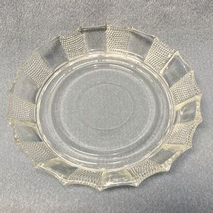 VINTAGE JEANETTE DEWDROP GLASS PATTERN Punch Bowl Base